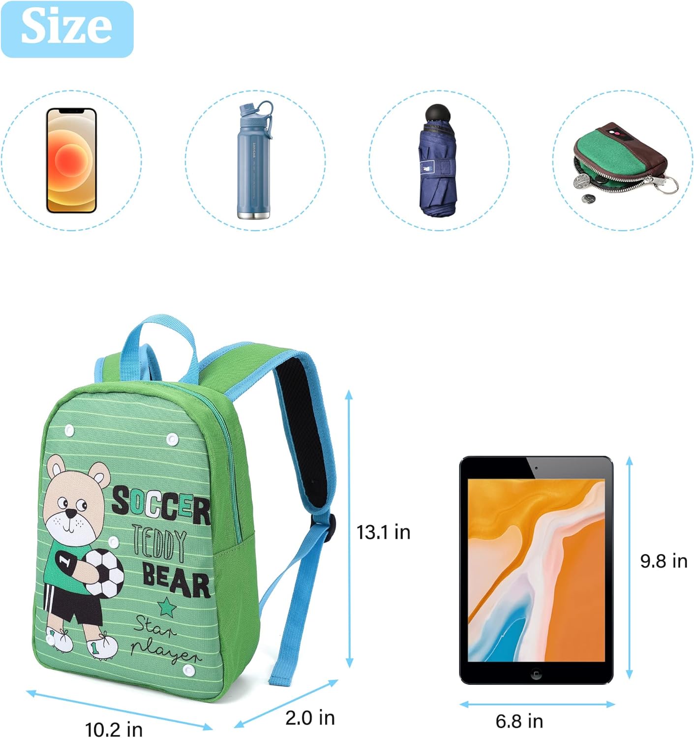 Clearlove- Mochila para niños con caras de múltiples formas