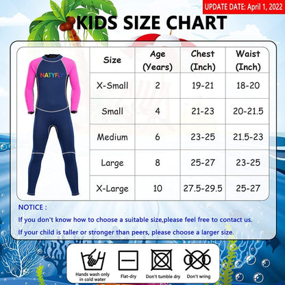 Traje de baño completo para niña talla M