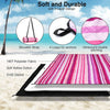 SolHom Manta de picnic para la playa, impermeables, a prueba de arena, extra grandes, rayas rosadas