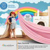 Dix-rainbow - Toldo para cama de princesa para niños, color rosa coral