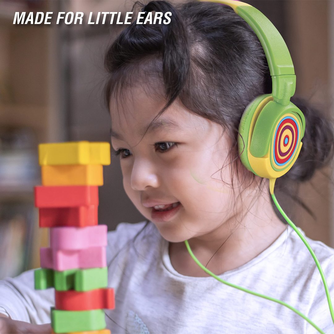 Auriculares Con Cable Para Niños, Sobre La Oreja Y Micrófono | Meses Auriculares Con Cable Para Niños, Sobre La Oreja Y Micrófono | Meses