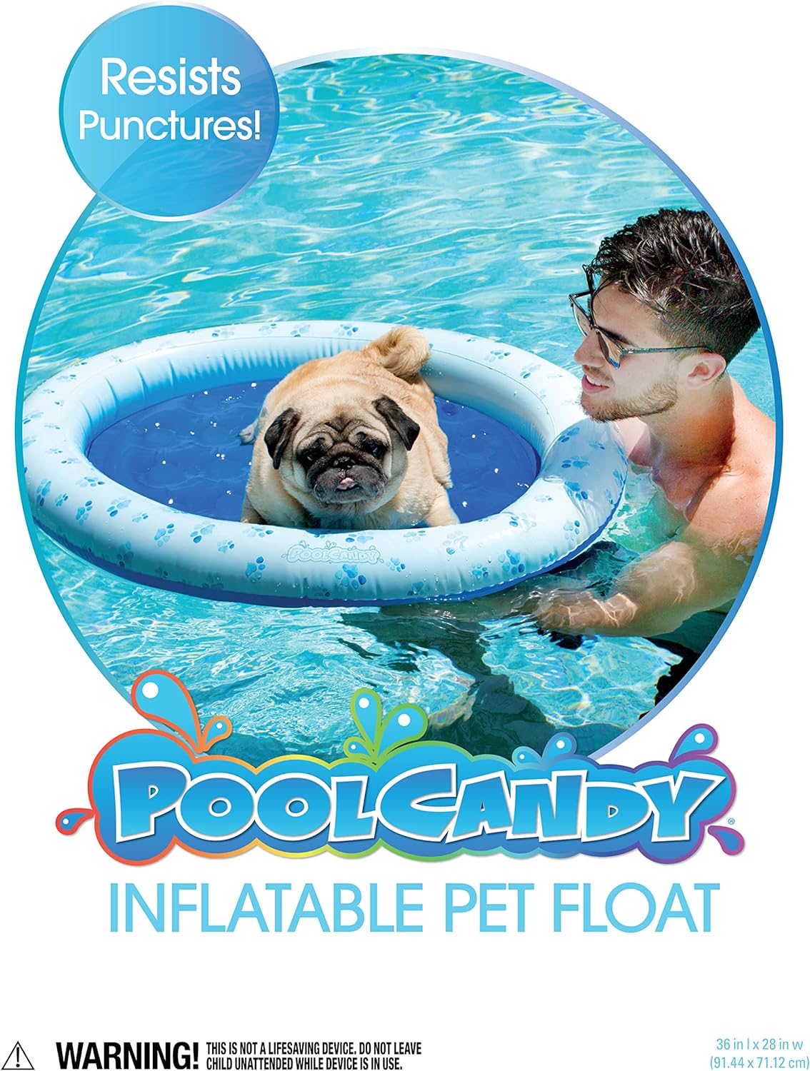 PoolCandy-Flotador inflable para mascotas