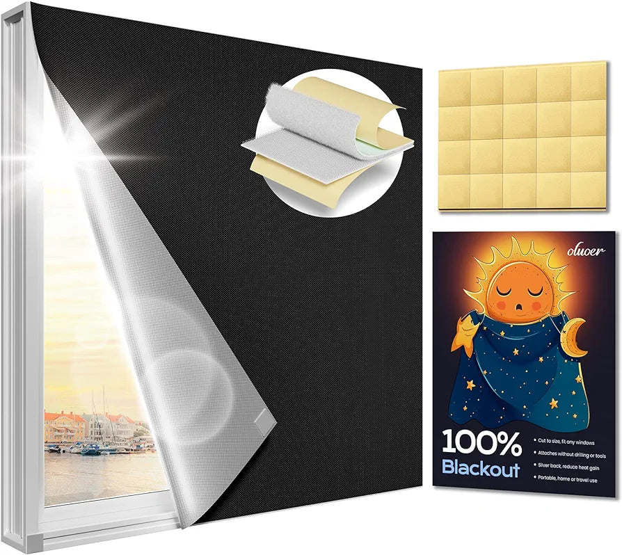 OTUOER - Cortinas opacas para recámara (85 x 57 pulgadas)