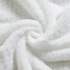 Manta de forro polar 50x40 pulgadas, blanca