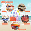 Bolsa de malla para juguetes de playa para niños , 3 unidades
