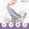 BORPRES-Portabebé Baby Wraps, gris