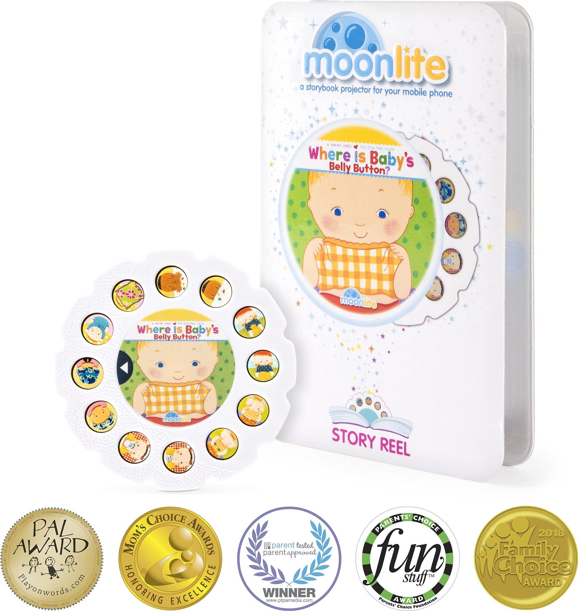 Moonlite Story Reel Goodnight Moon set de exploración de aprendizaje, Multicolor