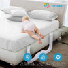 Totcraft- Barandilla de seguridad para cama para niños pequeños 19x35 pulgadas, blanca