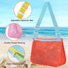 Bolsa de malla para juguetes de playa para niños , 3 unidades