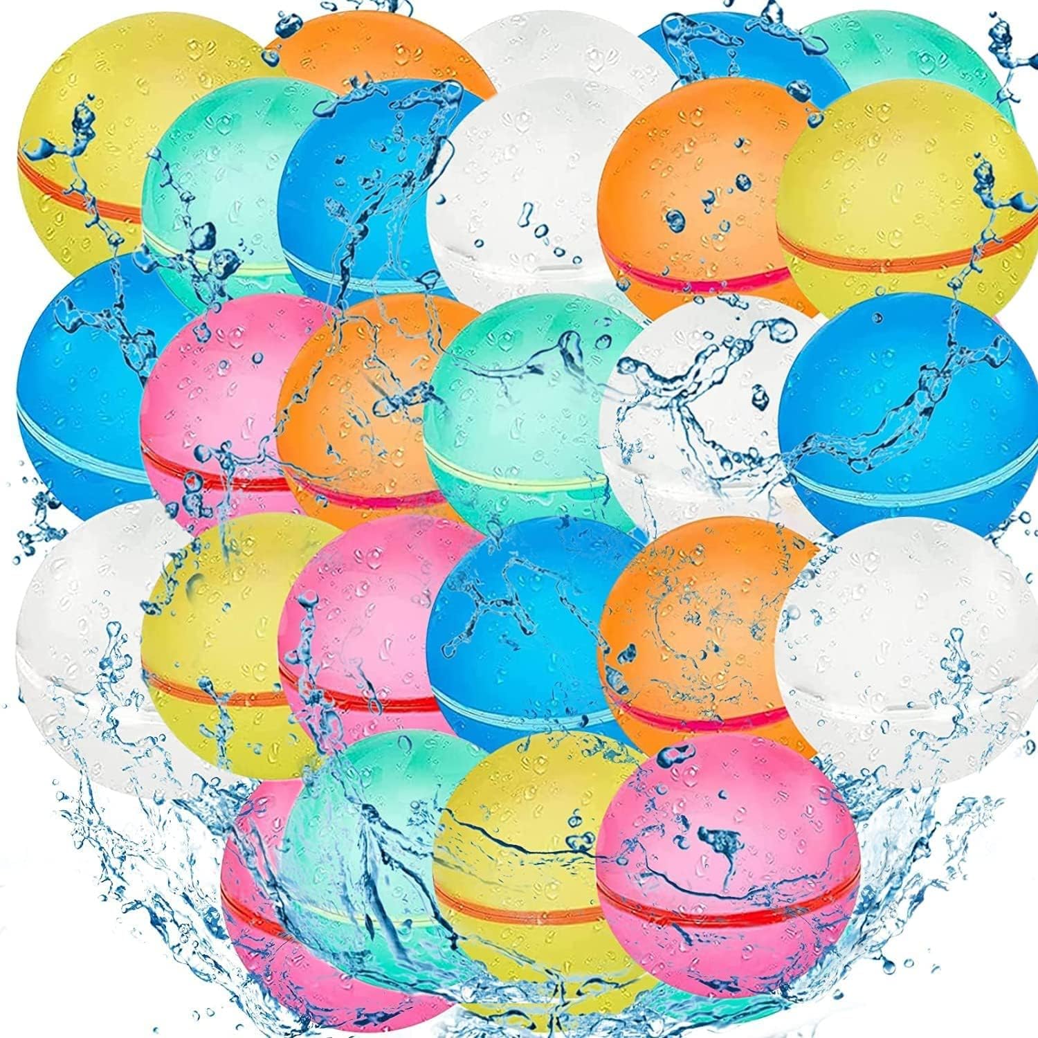 Yohica - 24 globos de agua reutilizables