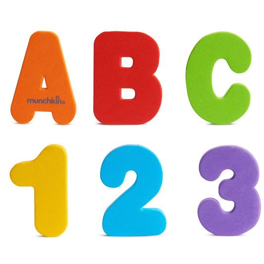 36 Letras y numeros para el baño Munchkin