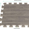 Alfombra armable de foamy de 16pcs, diseño madera