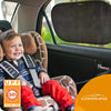 CARAMAZ OPTIDARK - Parasol para ventana de automóvil con protección UV certificada, paquete de 2 unidades, 20 x 12 pulgadas