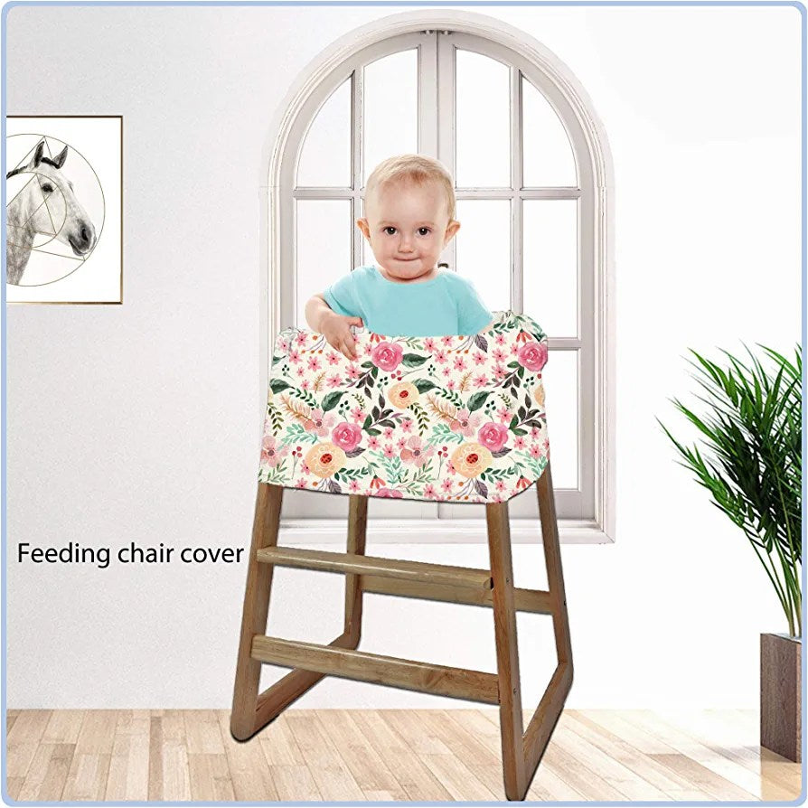 Funda para asiento de automóvil para lactancia materna, rosa floral
