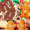 Cortadores de navidad de acero inoxidable, 5 pcs