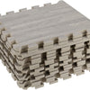 Alfombra armable de foamy de 16pcs, diseño madera