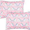 ZPECC- Deep sleep, 3 en 1 set de dos almohadas y fundas, 8"x12", unicornios