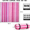 SolHom Manta de picnic para la playa, impermeables, a prueba de arena, extra grandes, rayas rosadas