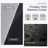 Maswond Cortina portátil 100% opaca (tamaño 118 x 57 pulgadas