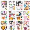 Make a Face Sticker para niños, 42 hojas