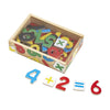 Melissa &amp; Doug 37 imanes de números de madera en una caja