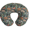 Boppy Original Support - Almohada de lactancia con animales del bosque verde