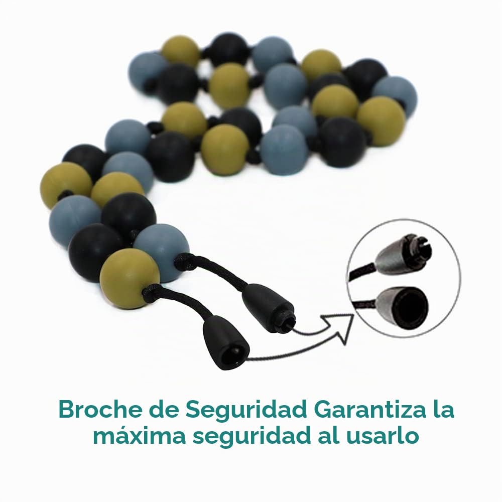 Collares masticables para niños sensoriales, 2 piezas de collar masticable