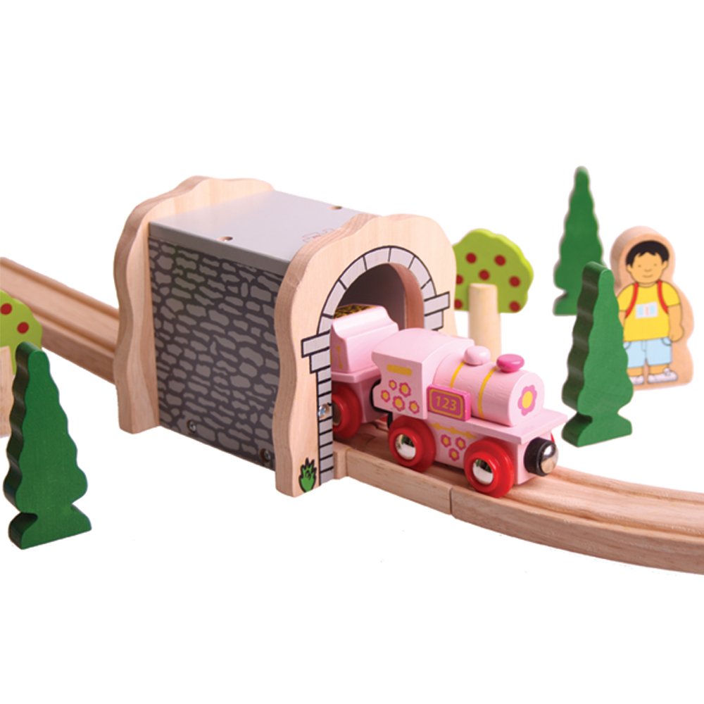 Bigjigs Rail tren rosado
