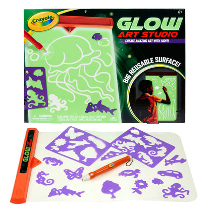 Crayola Glow Art Studio, juguetes que brillan en la oscuridad