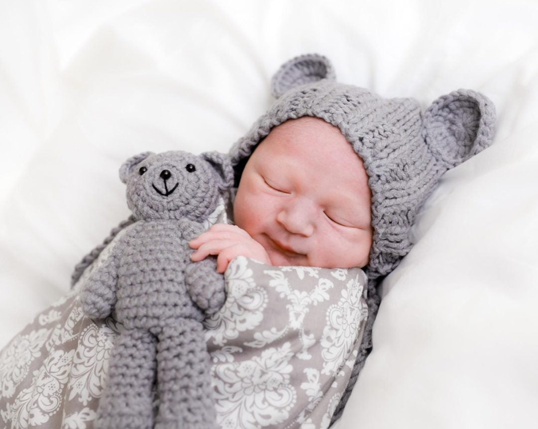 Gorro de oso para bebés recién nacidos
