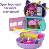 Polly Pocket Sushi Shop - Juego compacto con temática de sushi japonés con 2 micromuñecas y 12 accesorios