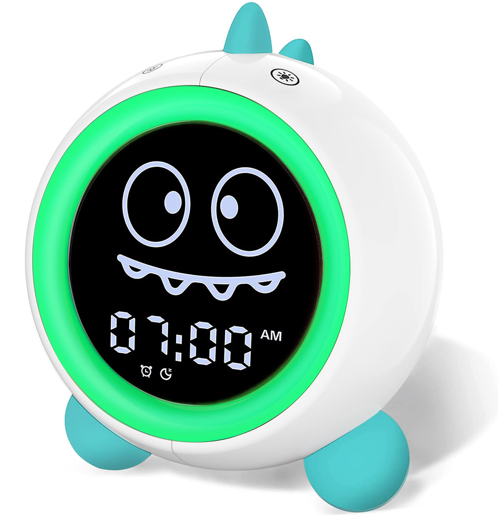 Reloj despertador para niños verde