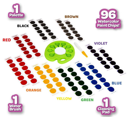 Crayola Paleta de Acuarela Pop & Paint, Kit de Pintura Lavable