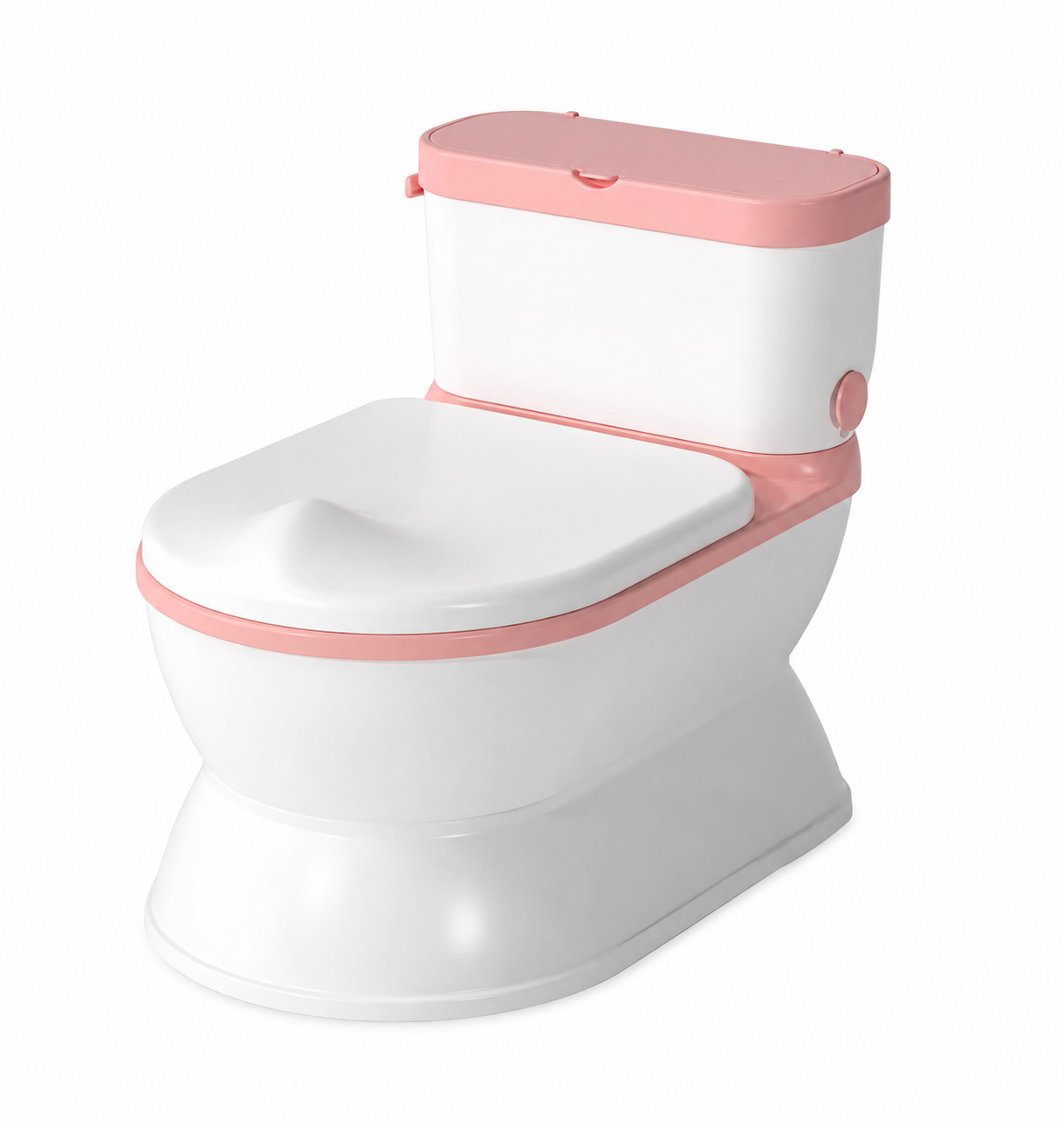 Inodoro con sonido para niños rosado