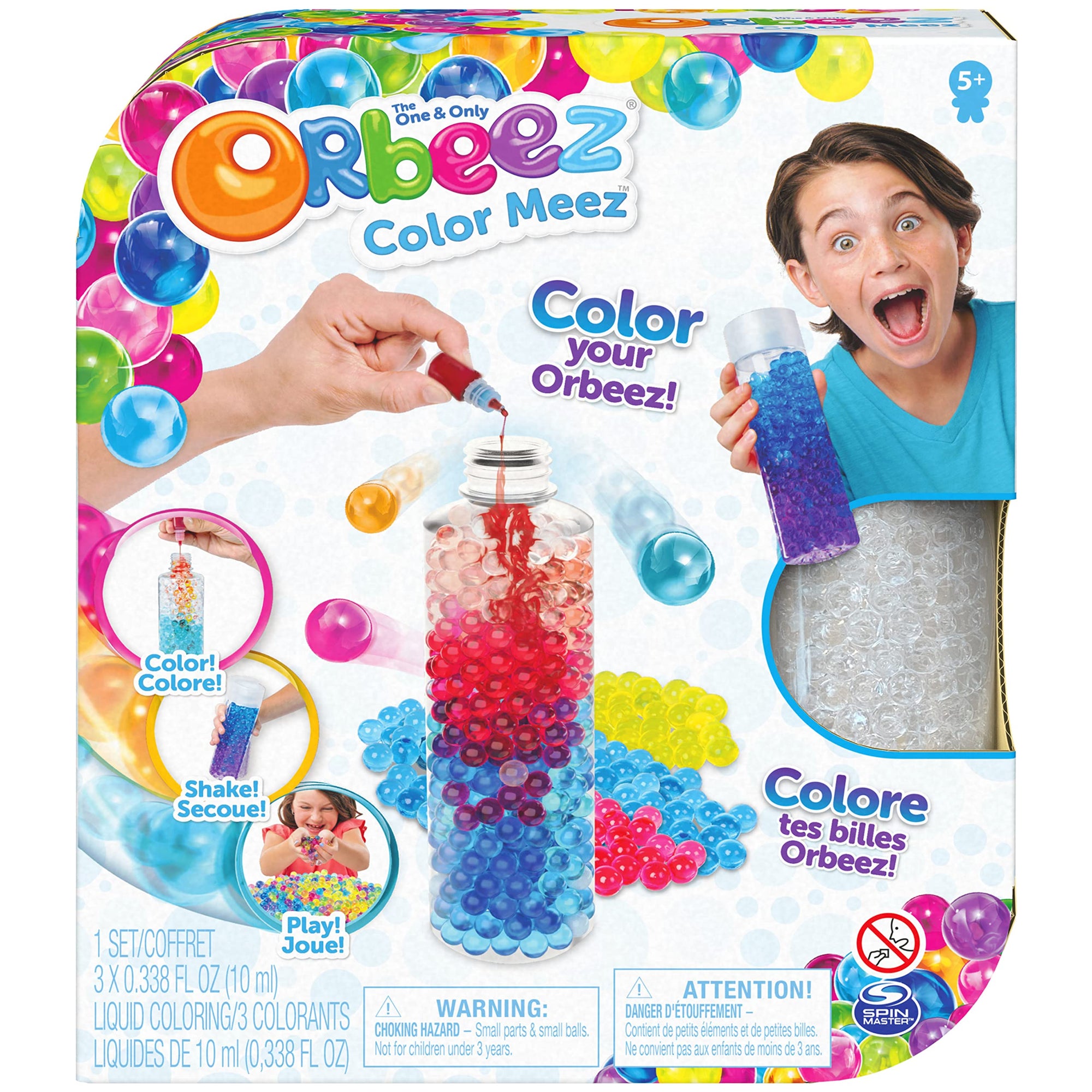 Orbeez - kit de actividades con 400 cuentas de agua y 800 semillas para colorear y personalizar