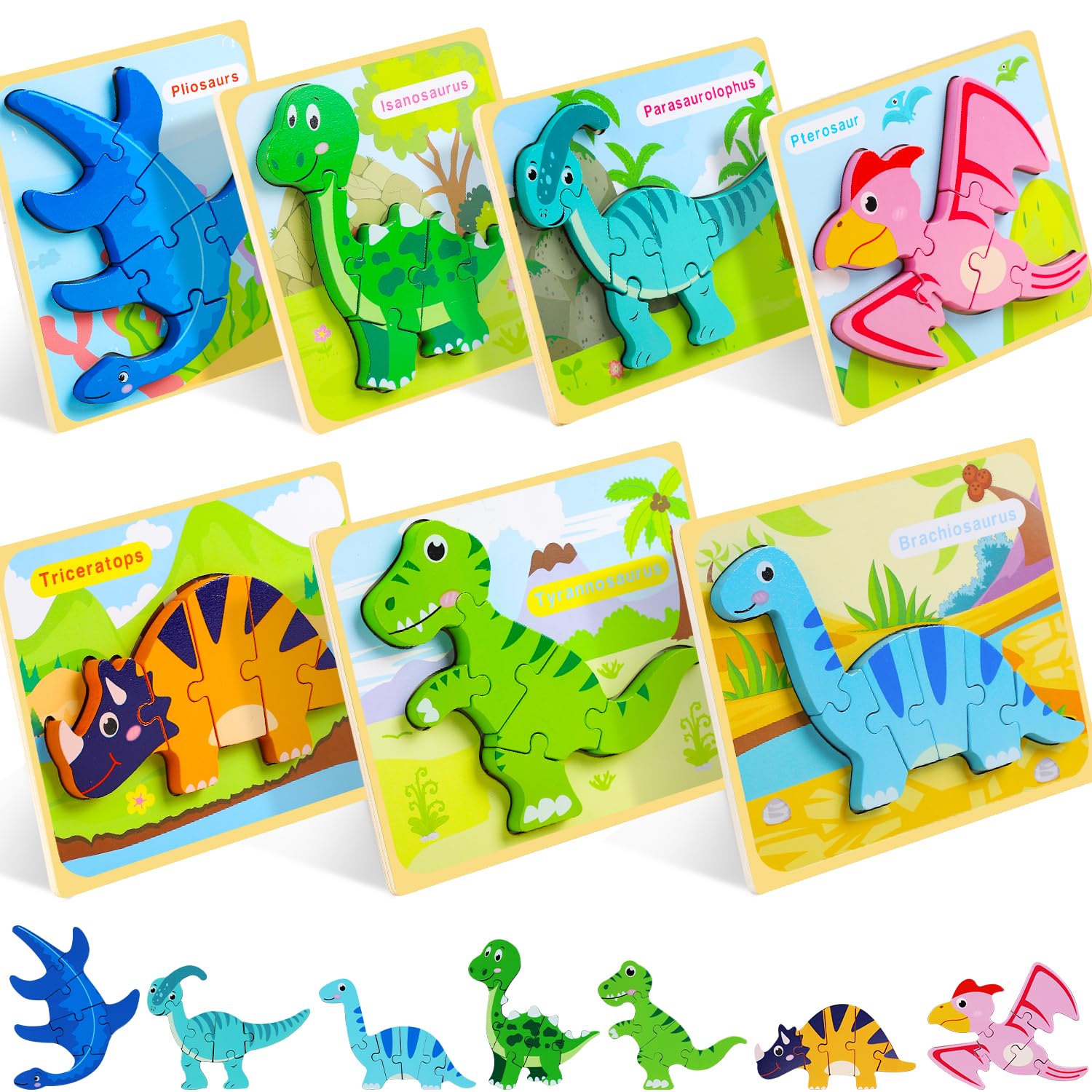 TOY Life Rompecabezas de dinosaurios para niños