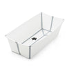 Stokke Flexi Bath XL, color blanco, espaciosa bañera plegable para bebé, ligera y fácil de almacenar