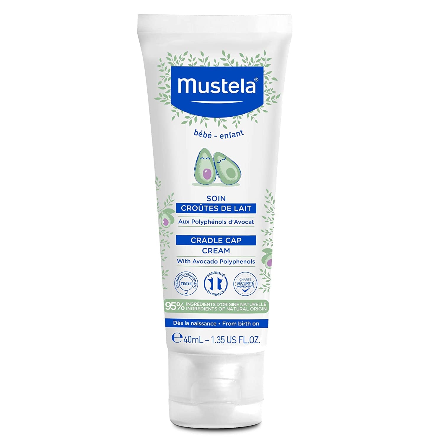 Mustela crema para la costra láctea