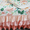 Sahaler peach Floral Nursery Cuna Falda con volantes Conjunto de ropa de cama para cuna (Secret Garden 3 piezas)