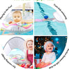 Flotador de piscina para bebés con toldo unicornio, 3-36 meses