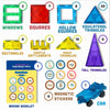 MagnaMagic-Juego de 60 piezas de bloques magnéticos 3D