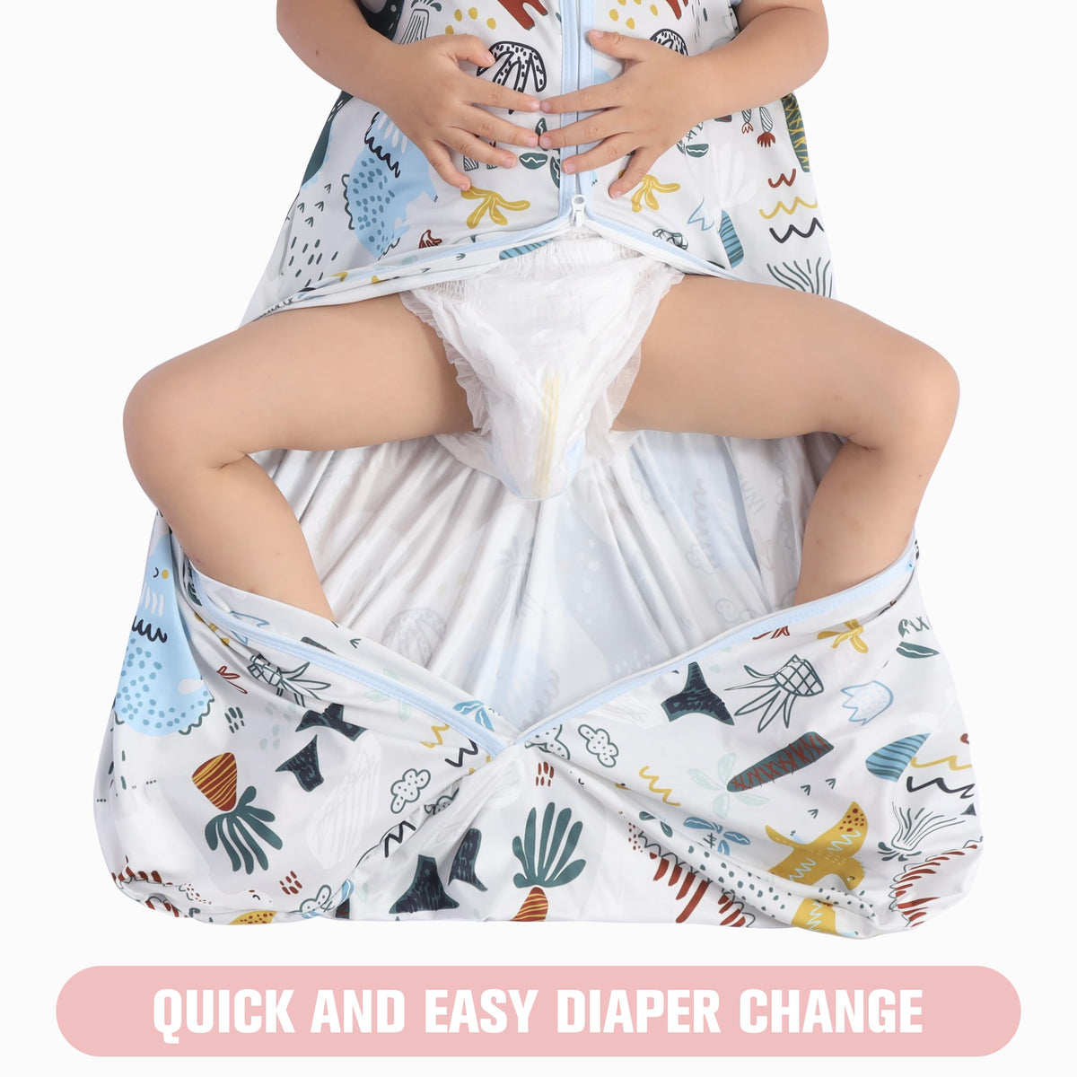 GUNTAIL Saco de dormir para bebé de 0 a 6 meses, paquete de 3 mantas para bebé, 100% algodón