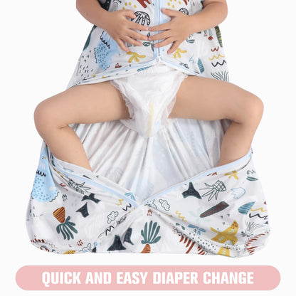 GUNTAIL Saco de dormir para bebé de 0 a 6 meses, paquete de 3 mantas para bebé, 100% algodón