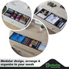 Neaterize-Juego de 12 organizadores de cajones para ropa, color gris