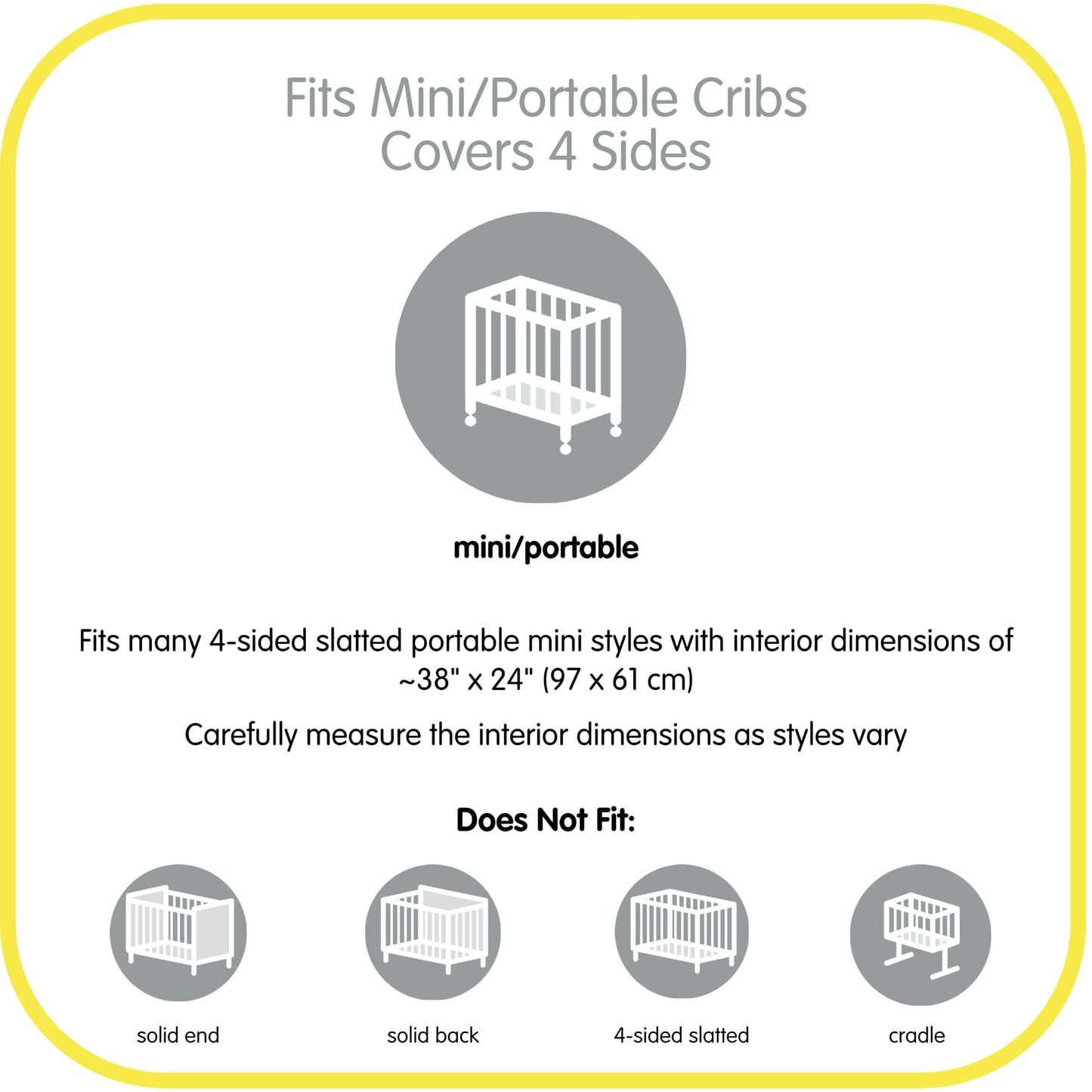 BreathableBaby Classic Baby Mesh Mini Forro de cuna