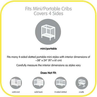 BreathableBaby Classic Baby Mesh Mini Forro de cuna