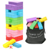 Juego de mesa de bloques de madera para niños, 48 piezas