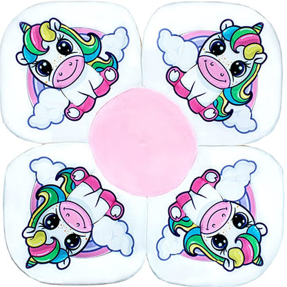 Sofi The Baby Unicorn Flower - Alfombrilla de baño para bebé, asiento para fregadero