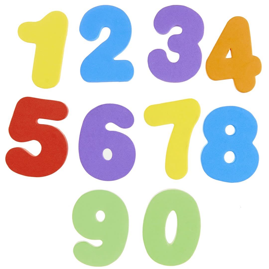 36 Letras y numeros para el baño Munchkin