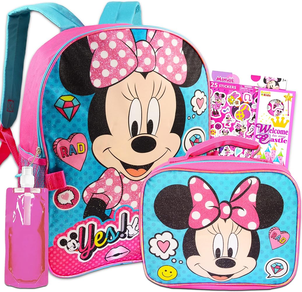 Disney Minnie Mouse - Mochila con lonchera